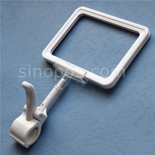 Heavy Duty Gripper Stem Mount Sign Frame Holders, A4 A5 A6 card price tag poster display shelf rack large POP clip clamp base
