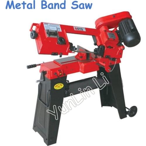Metal Band Saw 220V 750W Woodworking Sawing Machine with English Manual Wood Cutting Machine