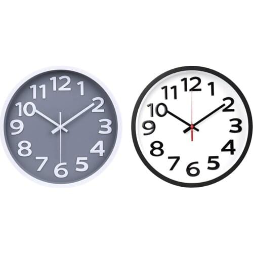 Best Silent Wall Clocks Battery Operated - Kitchen Large Wall Clock Perfect Decoration for Bathroom,Living Room Decor