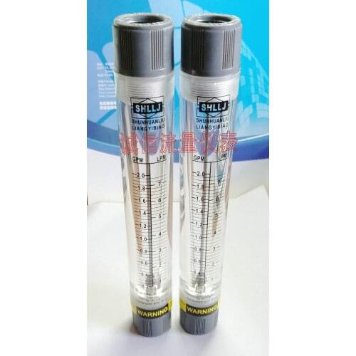 Lzm-15g pipe-type water flowmeter 0.2-2gpm gallon 1-7lpm liter liquid flowmeter