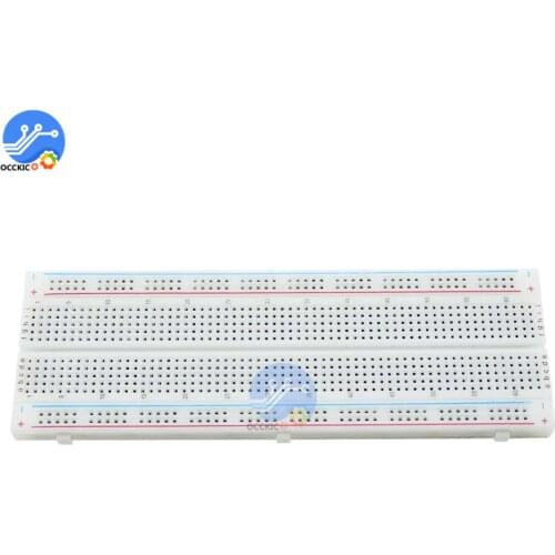 1Pcs Breadboard MB102 830 Point Solderless PCB color Bread Board MB-102 Test Development DIY for Arduino