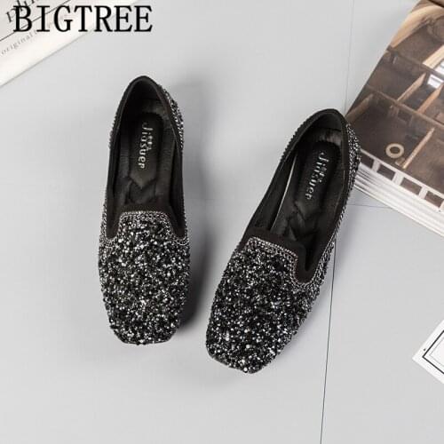 New Arrival 2020 Glitter Shoes Woman Flats Loafers Women Creepers Harajuku Shoes Luxury Brand Spring Shoes Women Erkek Ayakkabi