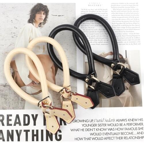 Genuine Leather Shoulder Strap Handbag Purse Handle Replacement Bag Strap For Women DIY Bag Accessories