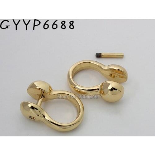 10-30pcs 8mm Screw D ring Natural bamboo handles for bags replacement,retro hand made knit bag handbags Hardware Accessories