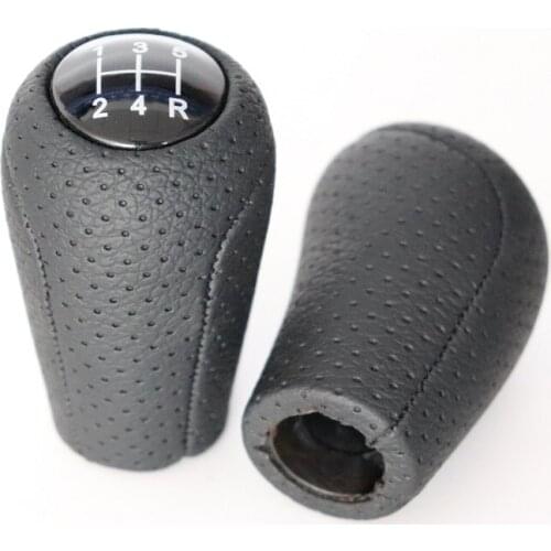 Gear Shift Knob for MAZDA 3 BK BL 5 CR CW 6 II GH CX-7 ER MX-5 NC III MT 5/6 Speed Leather Shifter Lever Headball 2005-2011