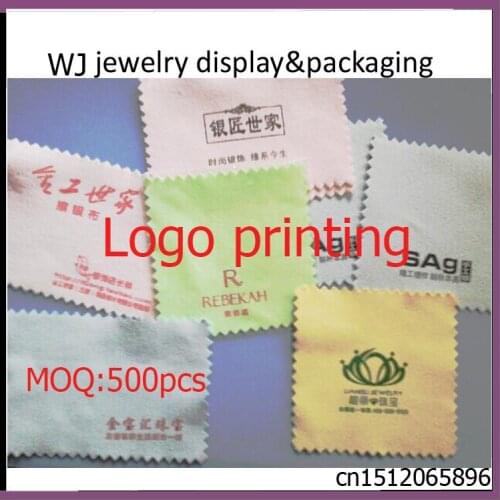 Custom Logo Printed of Jewelry Polishing Cloth Cleaning for Platinum Gold and Sterling Silver New 8 x 8cm Anti-Tarnish Cleaner