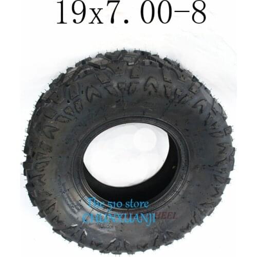 Sales 8 Inch ATV Tire 19 x 7.00-8 4 wheel vehcile motor cycle Fit for 50cc 70cc 110cc 125cc Small ATV Front Or Rear Wheels