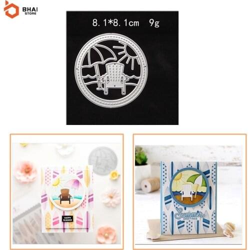 Carbon Steel Metal Cutting Die DIY Sandy Beach Suitable for Decorative Scrapbook Album Festival Card Making 2021