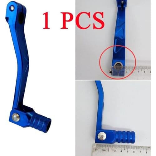 1PC Blue CNC Aluminum Motorcycle Gear Shifter Collapsible Start Pull Shift Lever