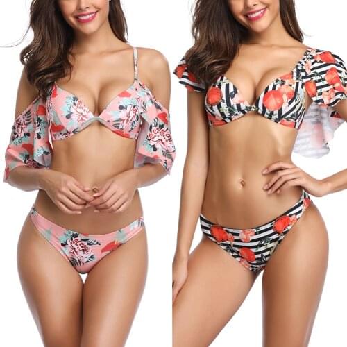 Sexy Strap Bikini Bandeau Bikini Set 2021 Sexy Swimsuit Women Bikini Brazilian Thong Swimwear Female Halter Top Bathing Suit