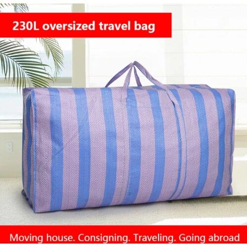 Extra large thickening moving house travel bag sack luggage woven bag waterproof 160L 230L storage sorting bag