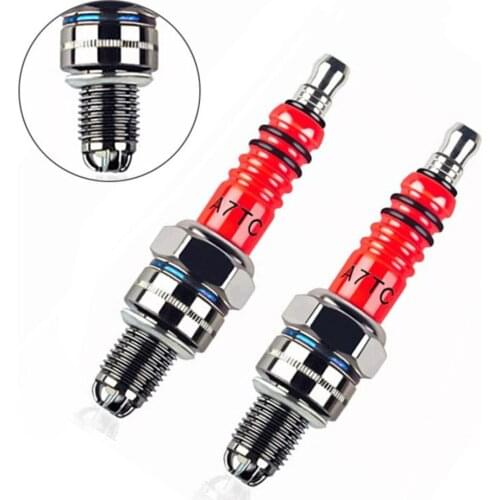 Spark Plug High Performance 3-Electrode For GY6/50cc/60cc/80cc/125cc/150cc/ATV Scooter Motorcycle 10mm Spark Plug Accessories