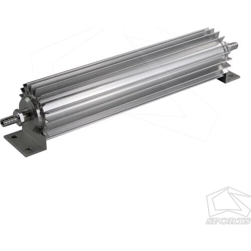 Universal 12'' Aluminum Single Pass Heat Sink Cooler W/Fittings Fit For Chevy Ford