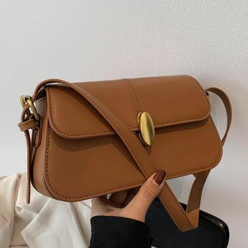 High-quality Vintage Leather Shoulder Bag Women Bags Brand Designer Female Handbags Commute Crossbody Bags for Girl Flap Sac New