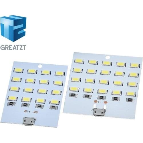High quality 5730 smd 5V 430mA~470mA White Mirco Usb 5730 LED lighting panel USB mobile light Emergency light night light