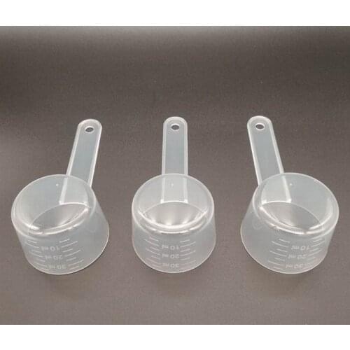 1000pcs 40ML Plastic Measuring Spoon 20 gram Scoop PP Transparent Measure Spoons Kitchen Calibration Tools