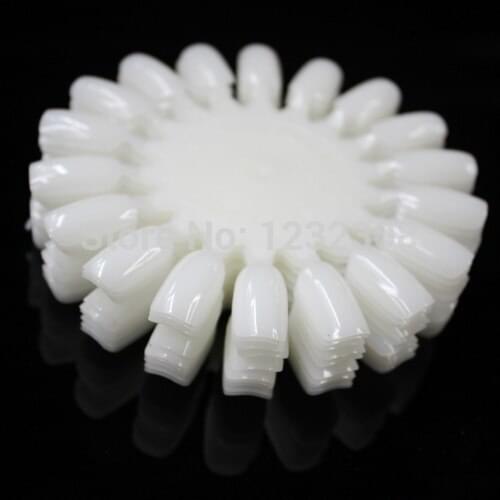 10x18colors 10cm round shape Nail Art design Board nail Tips board nails Practice natural color perfect for nails Free Shipping