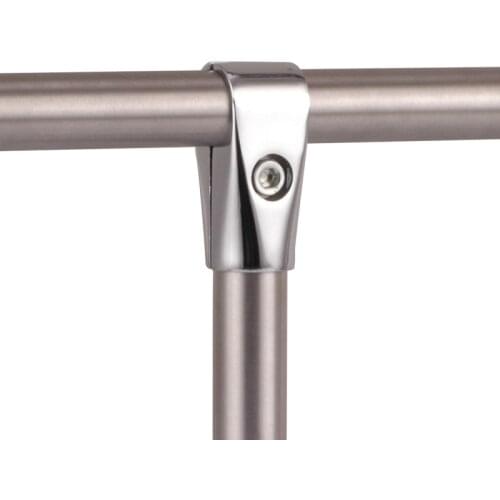 25MM Round Pipe joint Steel DIY shelf tube support holder two-way drying rack Rod Connector Fixed Parts fastener hardware