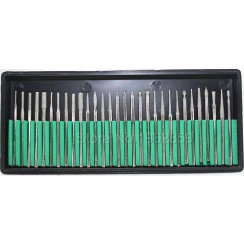 30pcs/box Dental Lab Equipment Diamond Burs Millers Tooth Drill Jewelers Polished Dentist Product