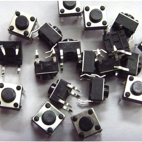 500pcs 6*6*5mm Light touch switch DIP4 ON/OFF Touch button Touch micro switch 6*6*5 keys button DIP 4pin
