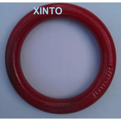 6.5--20Ton round ring lifting rigging hardware forged alloy steel chain sling connector connecting hanging ring steel wire rope