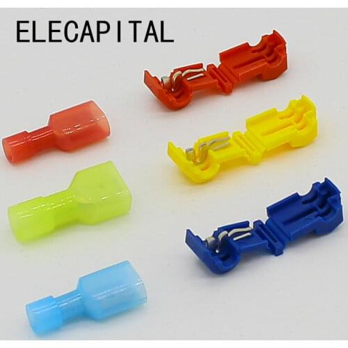 90pcs 45pairs Scotch Lock Quick Splice Wire Connectors Terminals Crimp Electrical Car Audio