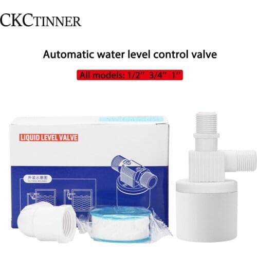 1/2" 3/4" 1" Floating Ball Valve Automatic Float Valve Water Level Controller Tower Tank Installed Inside Liquid Level Switch