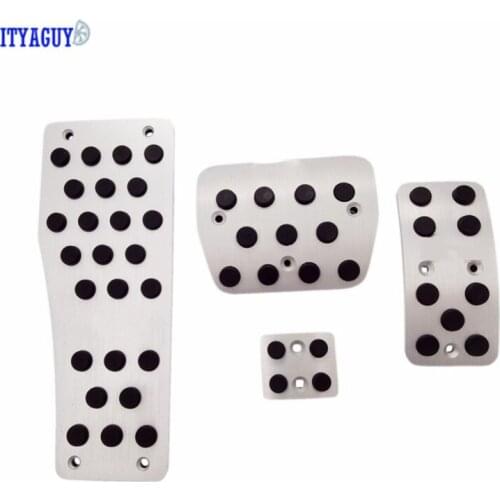 Car Gas Foot Rest Modified Pedal Pad Plate for Teana AT Aluminium Fuel Rest Brake Foot Pedals Modify Pedal Plate Pad with logo