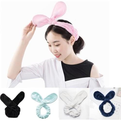 Flannel Elastic Portable Girls Hair Bands Cartoon Cute Hairband Makeup Hair Ring Wash Face Bezel Women Headband Fashion Headwear