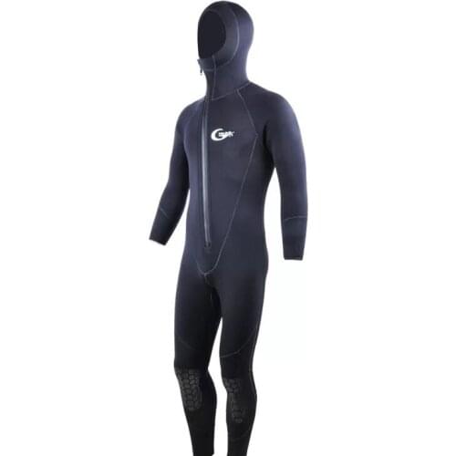 5MM Winter Warm Neoprene Scuba Diving Wetsuit 5mm Men Hood Surfing Front Zipper Snorkeling Spearfishing Diving Suit 5mm wet suit