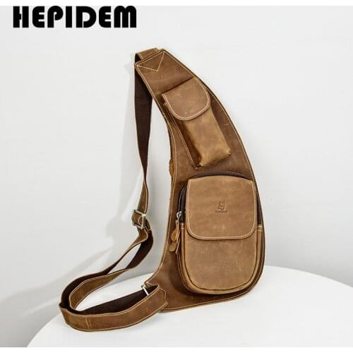 Мужские кожаные сумки Hepidem China At AliExpress