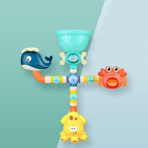 Bath Toys Pipeline Water Spray Shower Game Shark Crab Octopus Bath Baby Toy for Children Swim Bathroom Bathing Shower Kids Toy