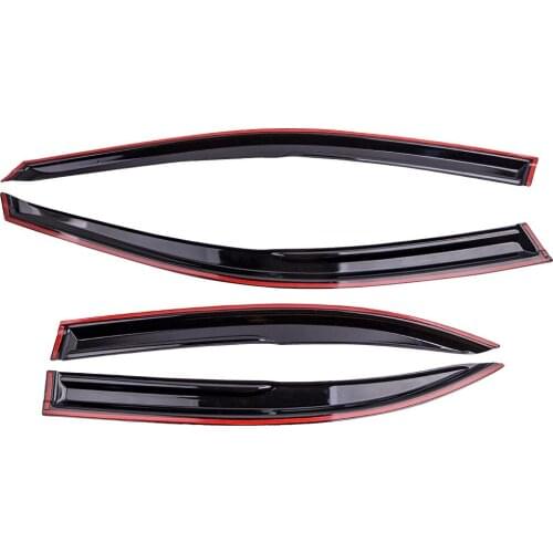 Smoke Acrylic Window Visor Sun Shade Rain Guard Deflectors for Acura TSX 09-14