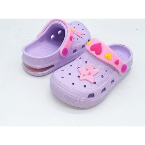 Girl Mules Air Cushion Kids Summer Clogs Cave Hole Children Beach SlippersTPU Crocks Shoes For Girls EUR28 29 30 31 32 33 34 35