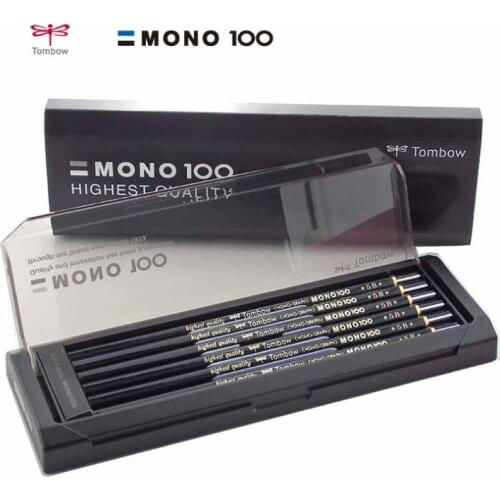 Tombow MONO 100 Pencils Set 12pcs/box Mono-Graph Professional Pencils HB B 2B 4B 6B Japan
