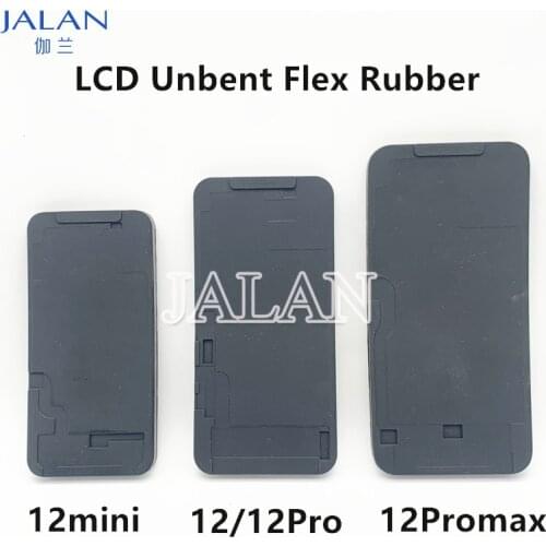 12mini 12Pro Max Rubber Mat For IPhone LCD Glass Laminating Unbent Flex Touch Screen Repair Black Rubber Pad