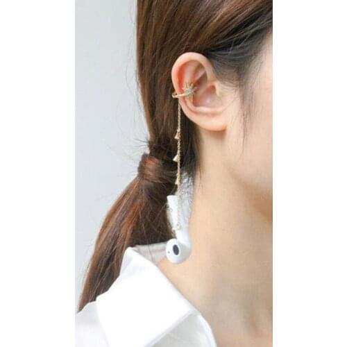 Steel Anti-Lost Stainless Earphone Holder Clip Earrings Compatible with Airpods 1 & 2 & pro 3 Wireless Earrings Jewerly