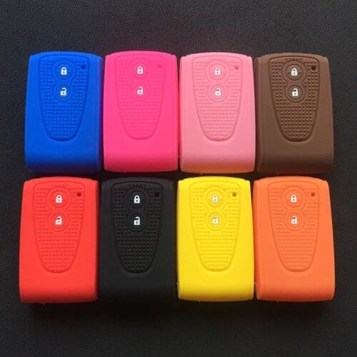 Silicone Rubber key fob case cover holder protect cap set skin hood for daihatsu Copen la400k 2button key