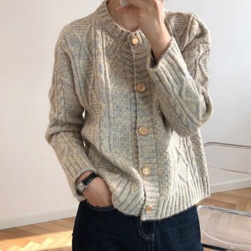 2020 Autumn Women Cardigans Coat Women Sweater Casual Single-breasted Cardigans Knit Long Sleeve Sweater Tops Femme Outwear New