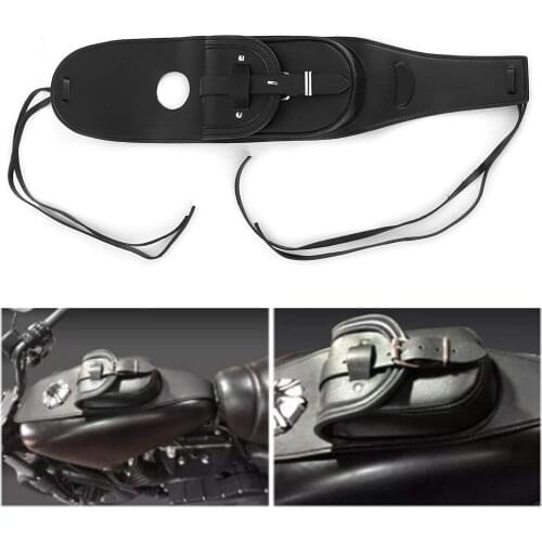 1 PCS Black Motorcycle Fuel Tank Bag Gas Tank Dash Console Center Pouch Bag Leather for Har-ley Sportster XL883 XL1200 XL48 72