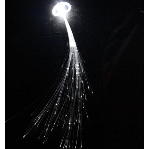 Led Party Decor White LED Hair Clip Light-Emitting Fiber Optic Wire Hairpin Luminous Silk Braids Styling Wedding Birthday Gift