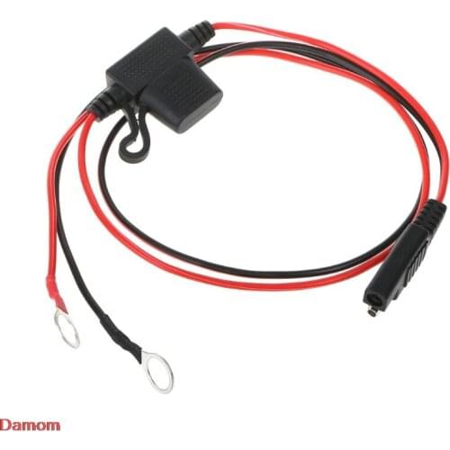 12V Motorcycle Battery Charger Terminal Ring Connector Cable Output Connecting