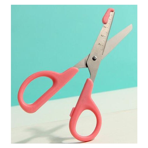 14.5CM Children Safety Scissors Stainless Steel Student Scissors Promotion Hand Tools With Scale