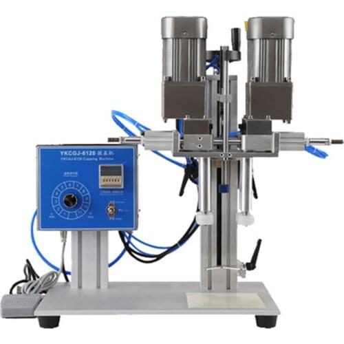 220V Duckbill Capping Machine Pneumatic Tools Automatic Capping Machine CCosmetic Spray Bottle Capping Machine Laundry Detergent