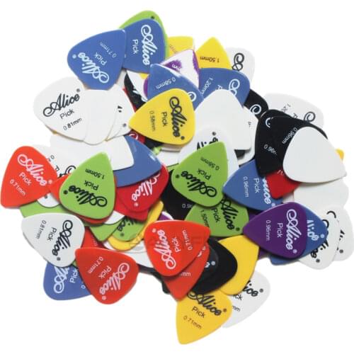 50pcs/Set Guitar Picks Alice AP-50E Acoustic Electric Smooth Nylon Guitar Picks Wholesales