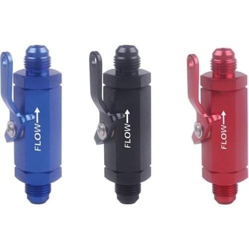 AN6 6AN-6 AN SHUT OFF VALVE FITTING ALUMINUM blue