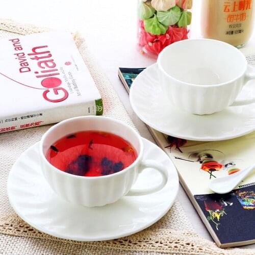 White Pumpkin Cup Continental Bone China Coffee Cup Set Afternoon Tea Creative Ceramic English Red Tea Cup Household for Gf gift