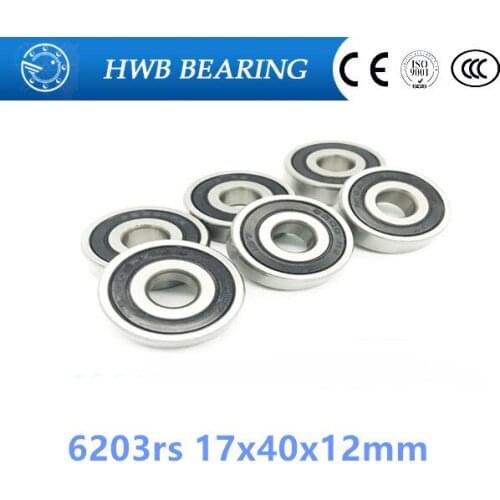 Free shipping hybrid ceramic 1PCS 6203rs 17x40x12mm Shielded deep groove ball bearing 17*40*12 mm 6