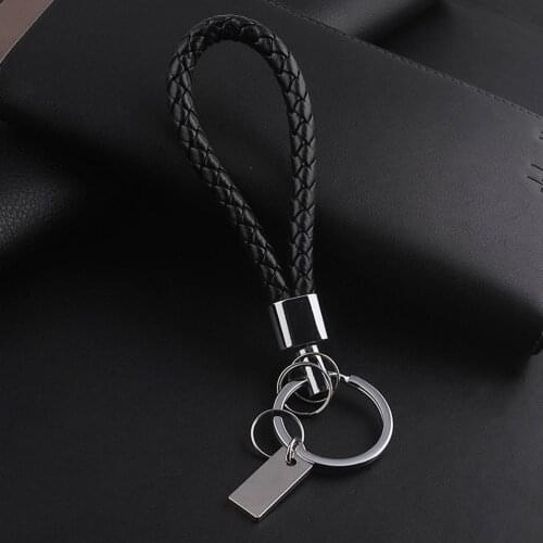 1Pc arrival Alloy KeyChains For Man Women Head Leather Key Chains Rings Holder For Car Keyrings