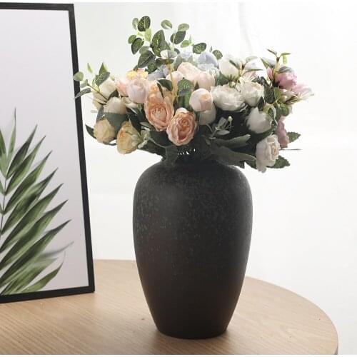 30cm Silk Ranunculus Artificial Flower DIY Home Decor Fake Flower For Wedding Home Desk Party Hotel Decoration Plant Bouquet